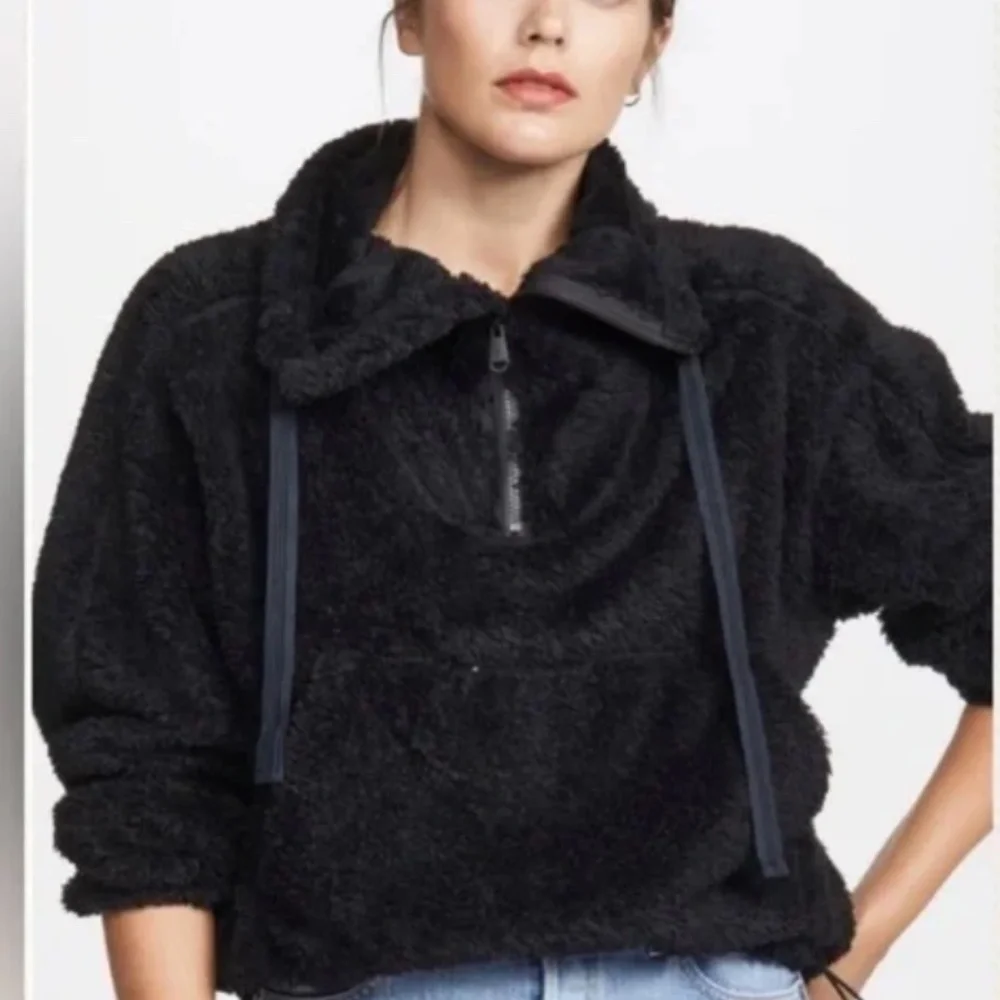 Free People Fleece Pullover Quarter Zip NWT